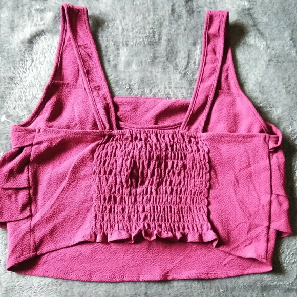Maroon crop top - Picture 2 of 2